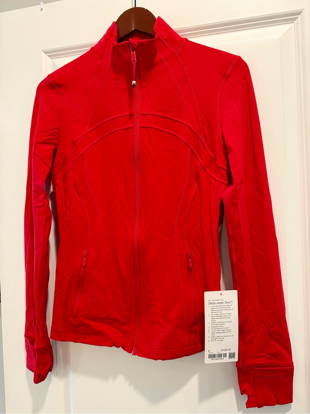lululemon athletica Define Jacket Nulu new with tag Oxford Red Fitted